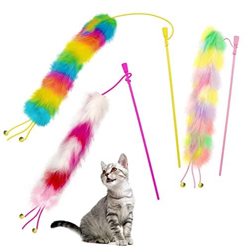 Tige de Jouet pour Chat avec Cloche et Plume – Amusement Assuré